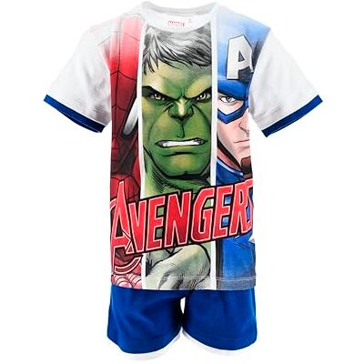 Marvel Avengers, Ensemble T Shirt + Short Garçon (Blanc,8 Ans) - Publicité Marvel Avengers, Ensemble T Shirt + Short Garçon (Blanc,8 Ans) - Publicité