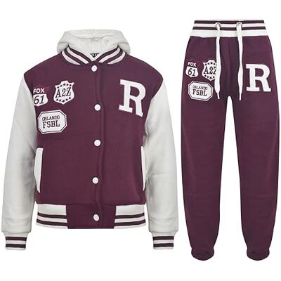 A2Z 4 Kids Unisexe Enfants Filles Garçons Encapuchonné B.B Tracksuit Wine 5-6. Publicité A2Z 4 Kids Unisexe Enfants Filles Garçons Encapuchonné B.B Tracksuit Wine 5-6. Publicité
