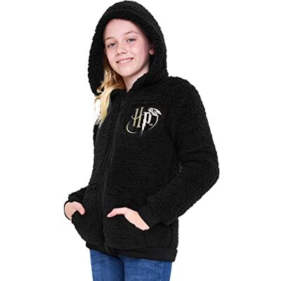 Harry Potter Sweat Zippé Enfant Ado Fille en Polaire Sherpa 7-18 Ans - Publicité Harry Potter Sweat Zippé Enfant Ado Fille en Polaire Sherpa 7-18 Ans - Publicité