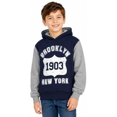 A2Z 4 Kids des Gamins Filles Garçons Sweat Shirt Hauts Décontractée Brooklyn Sweatshirt NY1903 Navy 7-8 - Publicité A2Z 4 Kids des Gamins Filles Garçons Sweat Shirt Hauts Décontractée Brooklyn Sweatshirt NY1903 Navy 7-8 - Publicité