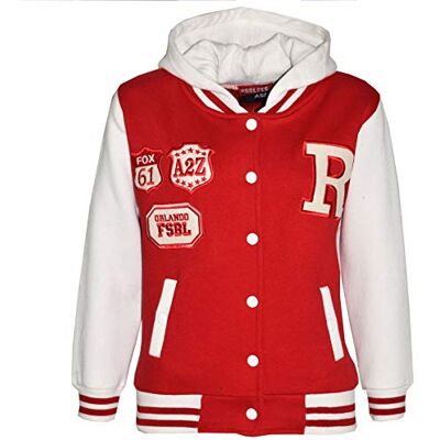 A2Z 4 Kids® Enfants Filles Garçons R Fashion NYC FOX Baseball Encapuchonné Veste Varsity Sweat À Capuche Âge 2 3 4 5 6 7 8 9 10 11 12 Ans - Publicité A2Z 4 Kids® Enfants Filles Garçons R Fashion NYC FOX Baseball Encapuchonné Veste Varsity Sweat À Capuche Âge 2 3 4 5 6 7 8 9 10 11 12 Ans - Publicité