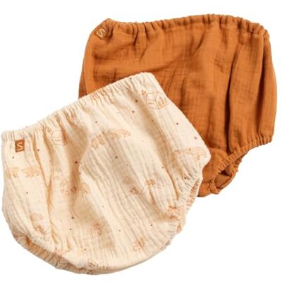 Sauthon Culotte bloomer Bébé en coton lot de 2 - Publicité Sauthon Culotte bloomer Bébé en coton lot de 2 - Publicité