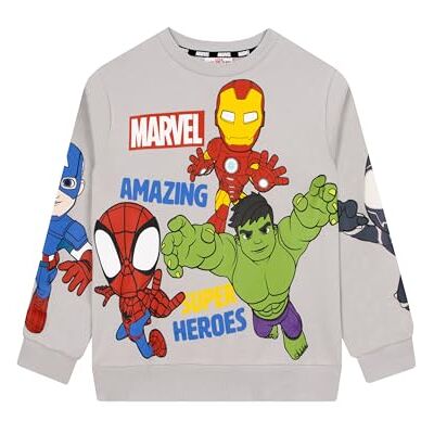 Marvel Spidey et Ses Amis Extraordinaires Sweatshirt Garçon, Vêtements Super-héros Garçon, Pull Enfant Spidey Gris 9-10 Ans - Publicité Marvel Spidey et Ses Amis Extraordinaires Sweatshirt Garçon, Vêtements Super-héros Garçon, Pull Enfant Spidey Gris 9-10 Ans - Publicité
