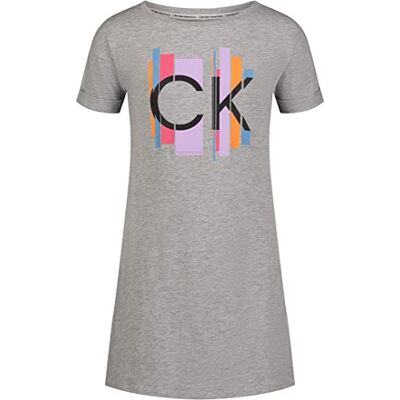 Calvin Klein Robe de sport pour fille, style à enfiler avec col rond, logo, Revers gris chiné, 7 - Publicité Calvin Klein Robe de sport pour fille, style à enfiler avec col rond, logo, Revers gris chiné, 7 - Publicité