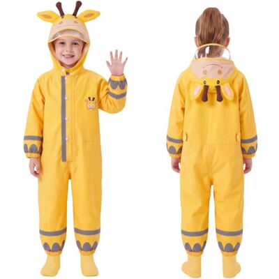 JinBei Imperméable à Capuche Enfant Léger Respirant, 7-10 Ans, Jaune - Publicité JinBei Imperméable à Capuche Enfant Léger Respirant, 7-10 Ans, Jaune - Publicité