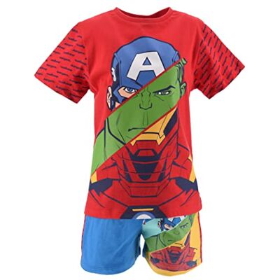 Marvel Avengers, Ensemble T Shirt + Short Garçon (Rouge,10 ans) - Publicité Marvel Avengers, Ensemble T Shirt + Short Garçon (Rouge,10 ans) - Publicité