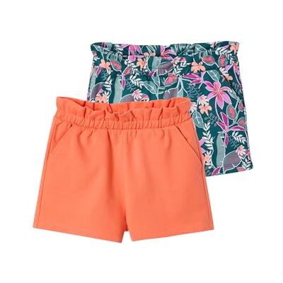 VERTBAUDET Lot de 2 Shorts Fille Molleton léger Mandarine 3A - Publicité VERTBAUDET Lot de 2 Shorts Fille Molleton léger Mandarine 3A - Publicité