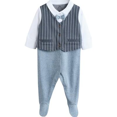 NEXT Bébé garçon Dors-Bien habillé avec nœud Papillon pour bébé Bleu Marine Newborn - Publicité NEXT Bébé garçon Dors-Bien habillé avec nœud Papillon pour bébé Bleu Marine Newborn - Publicité