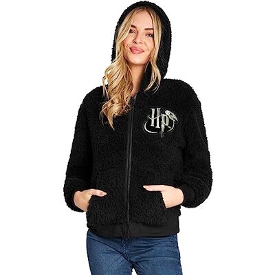 Harry Potter Sweat Zippé Enfant Ado Fille en Polaire Sherpa 7-18 Ans (Noir HP Ado, 15-16 Ans) - Publicité Harry Potter Sweat Zippé Enfant Ado Fille en Polaire Sherpa 7-18 Ans (Noir HP Ado, 15-16 Ans) - Publicité