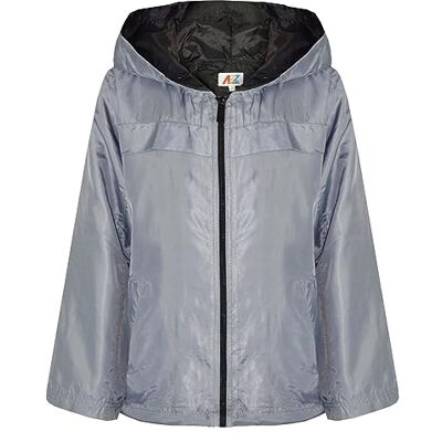 A2Z 4 Kids Filles Garçons Imperméables Vestes Enfants Léger Kag Mac Raincoat Jacket 449 Silver 9-10 - Publicité A2Z 4 Kids Filles Garçons Imperméables Vestes Enfants Léger Kag Mac Raincoat Jacket 449 Silver 9-10 - Publicité