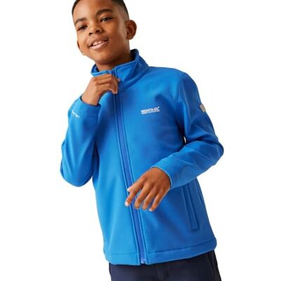 Regatta Garçon Kids' Jacket Veste Softshell Coupe-vent Cera Pour, Oxford Blue, 3-4 Ans EU - Publicité Regatta Garçon Kids' Jacket Veste Softshell Coupe-vent Cera Pour, Oxford Blue, 3-4 Ans EU - Publicité