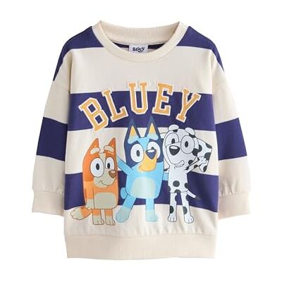 NEXT Garçon Sweat Ras du Cou en Coton Bluey Coupe standard - Publicité NEXT Garçon Sweat Ras du Cou en Coton Bluey Coupe standard - Publicité