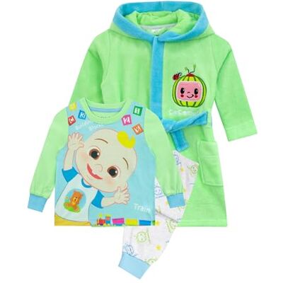 CoComelon Ensemble Peignoir et Pyjama Pyjama JJ pour Garçons Peignoir en Polaire pour Garçons Bleu 18-24 Mois - Publicité CoComelon Ensemble Peignoir et Pyjama Pyjama JJ pour Garçons Peignoir en Polaire pour Garçons Bleu 18-24 Mois - Publicité