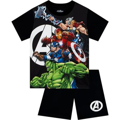 Marvel Pyjama Avengers, Pyjama Garçon Été avec Thor, Captain America, Hulk Et Iron Man, Ensemble De Nuit Court Enfant, Noir 10-11 Ans - Publicité Marvel Pyjama Avengers, Pyjama Garçon Été avec Thor, Captain America, Hulk Et Iron Man, Ensemble De Nuit Court Enfant, Noir 10-11 Ans - Publicité