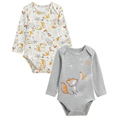 Petit Béguin Lot de 2 Bodies bébé Manches Longues Petit Loup - Publicité Petit Béguin Lot de 2 Bodies bébé Manches Longues Petit Loup - Publicité