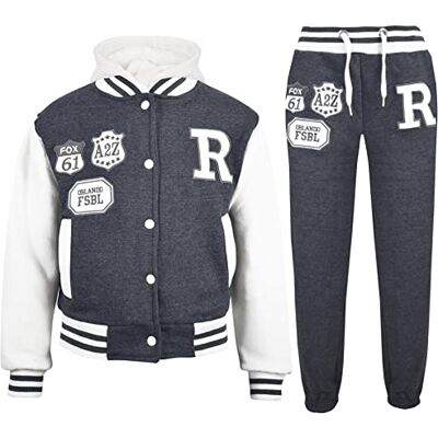A2Z 4 Kids Unisexe Enfants Filles Garçons Encapuchonné B.B Tracksuit Charcoal 7-8. Publicité A2Z 4 Kids Unisexe Enfants Filles Garçons Encapuchonné B.B Tracksuit Charcoal 7-8. Publicité