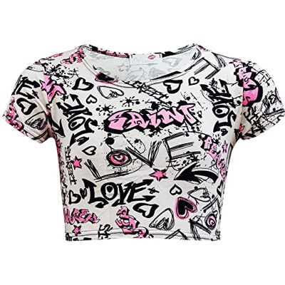 A2Z 4 Kids Enfants Filles Love Comique Graffiti Imprimér Legging Patineur Midi Robe Crop Top Jupe Âge 7 8 9 10 11 12 13 Ans - Publicité A2Z 4 Kids Enfants Filles Love Comique Graffiti Imprimér Legging Patineur Midi Robe Crop Top Jupe Âge 7 8 9 10 11 12 13 Ans - Publicité