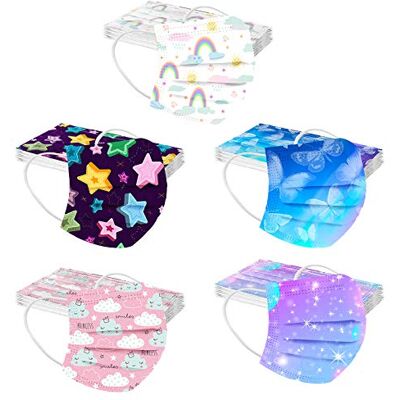 nvtuuer 50Pcs Enfant Jetable 3 Couches Filtre, Mignonne Facial imprimé Sport Anti-poussière Les Extérieurs Bandana,Confortable Respirable écharpe Animaux Fille et Garçon (D07, taille unique) - Publicité nvtuuer 50Pcs Enfant Jetable 3 Couches Filtre, Mignonne Facial imprimé Sport Anti-poussière Les Extérieurs Bandana,Confortable Respirable écharpe Animaux Fille et Garçon (D07, taille unique) - Publicité