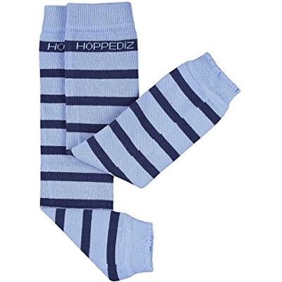 Hoppediz ® Jambières bleu par bleu foncé bandes Jambières pour bébé en coton doux, taille unique - Publicité Hoppediz ® Jambières bleu par bleu foncé bandes Jambières pour bébé en coton doux, taille unique - Publicité