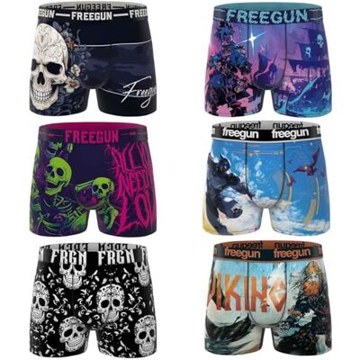 FREEGUN Lot de 6 Boxers Garçon Premium - Publicité FREEGUN Lot de 6 Boxers Garçon Premium - Publicité