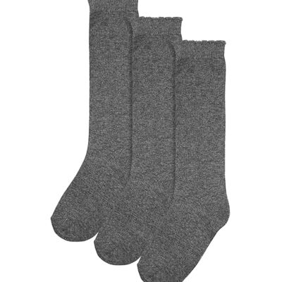NEXT Fille Lot de trois paires de chaussettes hauteur genoux grises (Fille) Gris UK 12.5-3.5 - Publicité NEXT Fille Lot de trois paires de chaussettes hauteur genoux grises (Fille) Gris UK 12.5-3.5 - Publicité