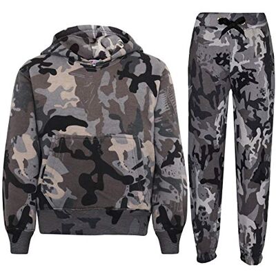 A2Z 4 Kids A2Z 4 Enfants Filles Garçons Unisexe Uni Survêtement À capuche Sweat Sweat T.S Plain 105 Camo Charcoal 13 - Publicité A2Z 4 Kids A2Z 4 Enfants Filles Garçons Unisexe Uni Survêtement À capuche Sweat Sweat T.S Plain 105 Camo Charcoal 13 - Publicité