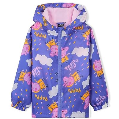 Peppa Pig Impermeable Enfant Fille, Veste de Pluie Enfant avec Doublure en Polaire, Vêtement de Pluie Enfant Fille 2-6 Ans (Violet, 3-4 Ans) - Publicité Peppa Pig Impermeable Enfant Fille, Veste de Pluie Enfant avec Doublure en Polaire, Vêtement de Pluie Enfant Fille 2-6 Ans (Violet, 3-4 Ans) - Publicité