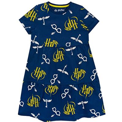 Harry Potter Robe Fille Bleu 9-10 Ans - Publicité Harry Potter Robe Fille Bleu 9-10 Ans - Publicité