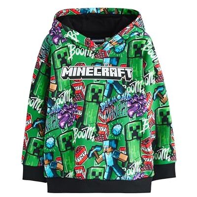 NEXT Garçon Sweat à Capuche Minecraft Vert 6 Ans - Publicité NEXT Garçon Sweat à Capuche Minecraft Vert 6 Ans - Publicité
