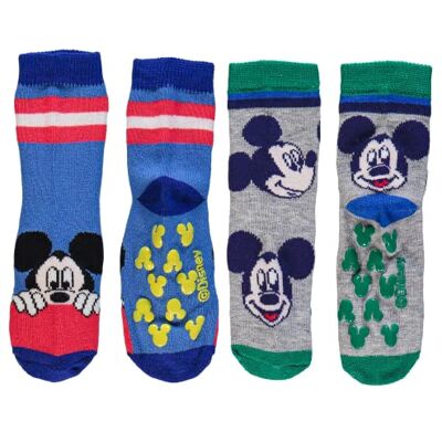 Ellepi chaussettes antidérapantes Disney Minnie et Mickey en coton pour enfant - Publicité Ellepi chaussettes antidérapantes Disney Minnie et Mickey en coton pour enfant - Publicité