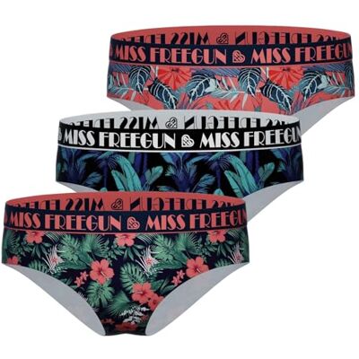 FREEGUN Lot de 3 Boxers Fille Coton uni - Publicité FREEGUN Lot de 3 Boxers Fille Coton uni - Publicité