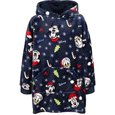 sarcia.eu Mickey Mouse Disney bleu marine, sweat/peignoir/couverture enfant avec capuche, Noël 122-140 cm - Publicité sarcia.eu Mickey Mouse Disney bleu marine, sweat/peignoir/couverture enfant avec capuche, Noël 122-140 cm - Publicité