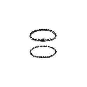 Emibele Bracelets de Cheville Magnétiques, 2 PCS Chaînes de Cheville en Perles d'Hématite, Bijoux Accessoires Élastiques Personnalisé Minimaliste, Bracelet Rond pour Femmes Filles, Coloré - Publicité Emibele Bracelets de Cheville Magnétiques, 2 PCS Chaînes de Cheville en Perles d'Hématite, Bijoux Accessoires Élastiques Personnalisé Minimaliste, Bracelet Rond pour Femmes Filles, Coloré - Publicité