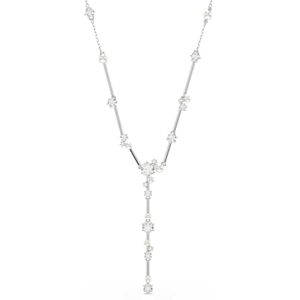 Constella Blanc Argenté & Perles Collier Y Swarovski - Publicité Constella Blanc Argenté & Perles Collier Y Swarovski - Publicité