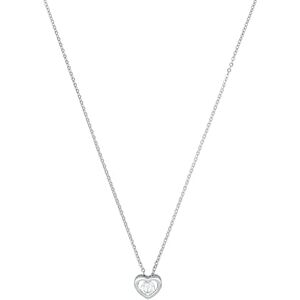 Amor collier avec pendentif en argent sterling 925 dames, avec zirconia synth., 42 cm, argent, cœur, Livré dans une boîte cadeau de bijoux, - Publicité