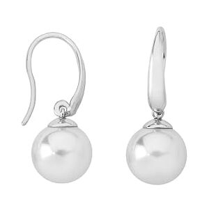 Majorica Nuada Boucles d' Oreilles Pendantes Courtes pour Femmes en Argent Rhodié avec des Perles Rondes Blanches de 10 mm Bijoux au Design Classique et Élégant - Publicité Majorica Nuada Boucles d' Oreilles Pendantes Courtes pour Femmes en Argent Rhodié avec des Perles Rondes Blanches de 10 mm Bijoux au Design Classique et Élégant - Publicité