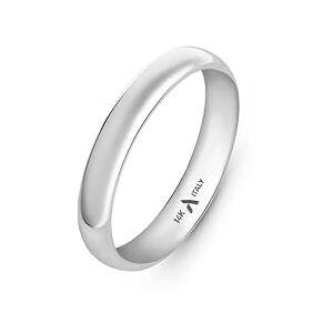 Amberta Alliance de Mariage en Or 14 Carats pour Femme et Homme Bague de Couple en Or Blanc ou Jaune Véritable Bague Simple Polie de Qualité Supérieure: Alliance en Or Blanc 3.5 mm Taille 67 - Publicité Amberta Alliance de Mariage en Or 14 Carats pour Femme et Homme Bague de Couple en Or Blanc ou Jaune Véritable Bague Simple Polie de Qualité Supérieure: Alliance en Or Blanc 3.5 mm Taille 67 - Publicité