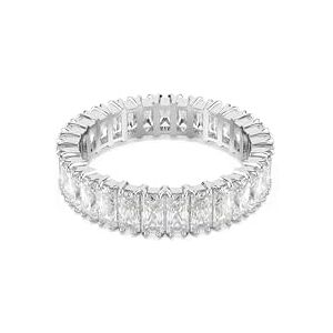 Swarovski Bague Matrix, Taille baguette, Blanche, Finition argentée - Publicité Swarovski Bague Matrix, Taille baguette, Blanche, Finition argentée - Publicité