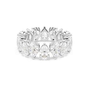 Swarovski Bague Matrix Vittore, cristaux blancs étincelants taille poire sertis en ligne continue, finition argentée, design pur et élégant, taille 58 - Publicité Swarovski Bague Matrix Vittore, cristaux blancs étincelants taille poire sertis en ligne continue, finition argentée, design pur et élégant, taille 58 - Publicité