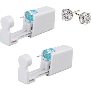 JXRSKJ 2PCS Kit Piercing Boucles, Pistolet Piercing Oreille Jetable avec Clous d’Oreilles et Tampons Nettoyants, Outil Auto-Perçant en Acier Inoxydable pour Lobe, Usage Unique pour Femme et Homme - Publicité JXRSKJ 2PCS Kit Piercing Boucles, Pistolet Piercing Oreille Jetable avec Clous d’Oreilles et Tampons Nettoyants, Outil Auto-Perçant en Acier Inoxydable pour Lobe, Usage Unique pour Femme et Homme - Publicité