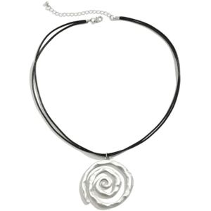 Caiduoduo Collier pendentif en spirale géométrique de couleur argent punk pour femmes hommes mode corde lien ras de cou clavicule chaîne bijoux collier - Publicité Caiduoduo Collier pendentif en spirale géométrique de couleur argent punk pour femmes hommes mode corde lien ras de cou clavicule chaîne bijoux collier - Publicité