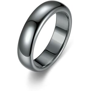 KUTCEK Bague en pierre noire magnétique en hématite Pierre précieuse en forme de dôme lisse Bijou unisexe pour l'équilibre énergétique Cadeau, 8 - Publicité KUTCEK Bague en pierre noire magnétique en hématite Pierre précieuse en forme de dôme lisse Bijou unisexe pour l'équilibre énergétique Cadeau, 8 - Publicité