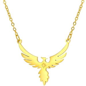 Caiduoduo Colliers Ange Gardien Ailes Phoenix Firebird Pendentif RAS de Cou Chaîne Collier Pour Femmes Bijoux Cadeau - Publicité Caiduoduo Colliers Ange Gardien Ailes Phoenix Firebird Pendentif RAS de Cou Chaîne Collier Pour Femmes Bijoux Cadeau - Publicité