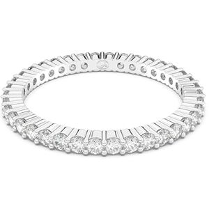 Swarovski Bague Vittore, Taille ronde, Blanche, Finition argentée - Publicité Swarovski Bague Vittore, Taille ronde, Blanche, Finition argentée - Publicité