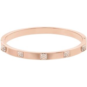 Swarovski Bracelet-jonc Tactic, blanc, plaqué or rose - Publicité Swarovski Bracelet-jonc Tactic, blanc, plaqué or rose - Publicité