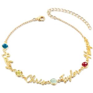 Glooraca Bracelets de cheville personnalisés pour femmes Bracelet de cheville en or avec pierre de naissance réglable Cadeaux pour Maman Femme Elle (4 Noms) - Publicité Glooraca Bracelets de cheville personnalisés pour femmes Bracelet de cheville en or avec pierre de naissance réglable Cadeaux pour Maman Femme Elle (4 Noms) - Publicité