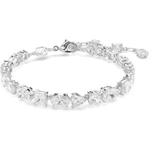Swarovski Bracelet de la collection Mesmera, cristaux Zirconia incolores aux quatre tailles distinctes, sertis sur une chaîne en métal rhodié - Publicité Swarovski Bracelet de la collection Mesmera, cristaux Zirconia incolores aux quatre tailles distinctes, sertis sur une chaîne en métal rhodié - Publicité