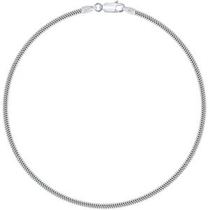 PLANETYS Bracelet Argent 925/1000 Rhodié Maille Serpent 2 mm - Publicité PLANETYS Bracelet Argent 925/1000 Rhodié Maille Serpent 2 mm - Publicité