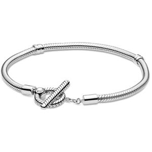 Pandora Icons Bracelet maille serpent en argent sterling, fermoir en T, 19 - Publicité Pandora Icons Bracelet maille serpent en argent sterling, fermoir en T, 19 - Publicité