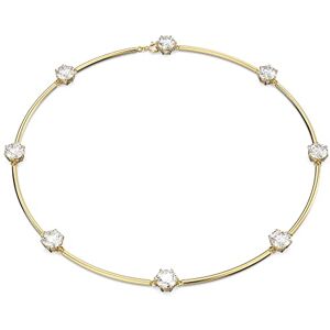 Swarovski Collier Constella, fermoir à ressort, coupe ronde, cristaux, placage de ton or, blanc - Publicité Swarovski Collier Constella, fermoir à ressort, coupe ronde, cristaux, placage de ton or, blanc - Publicité